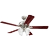 Westinghouse CEILING FAN BRSH NKL 52"" 72359